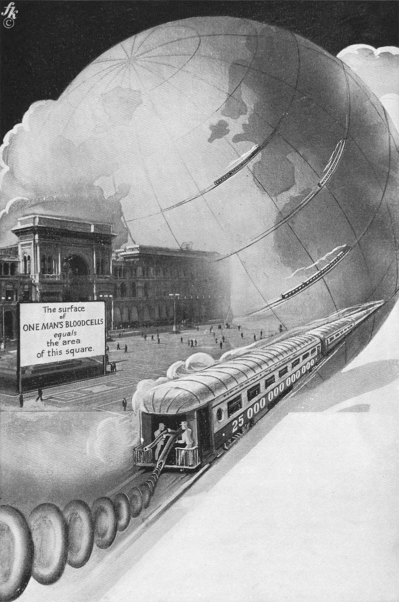 Illustration for article titled Fritz Kahn's Whimsical Infographics Turn People Into Contraptions
